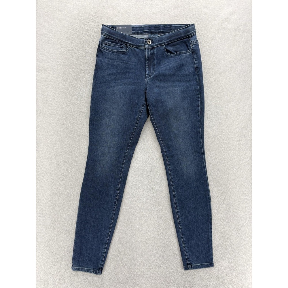 J Jill 5 Pocket Denim Leggings Womens 6 Blue Amalfi Wash Mid Rise Stretch NWT